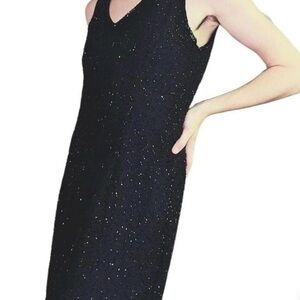 JMD New York Vintage Silk Dress in Black size PL